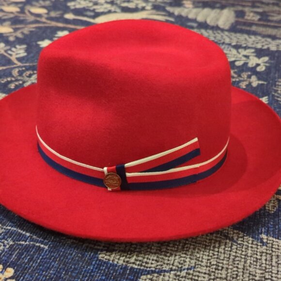 Red Stetson Agent Carter Hat (small), never worn - Picture 6 of 6